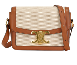 Teen Triomphe, Canvas/Leather, Beige/Tan, 3GM4240, 3*